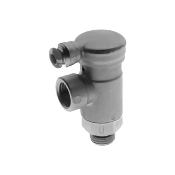 Alpha Technologies Aignep USA Needle Valve 6mm Tube x 1/8" Metal Release Collet Flow In Screw Adjustment 57920-6-1/8 - main